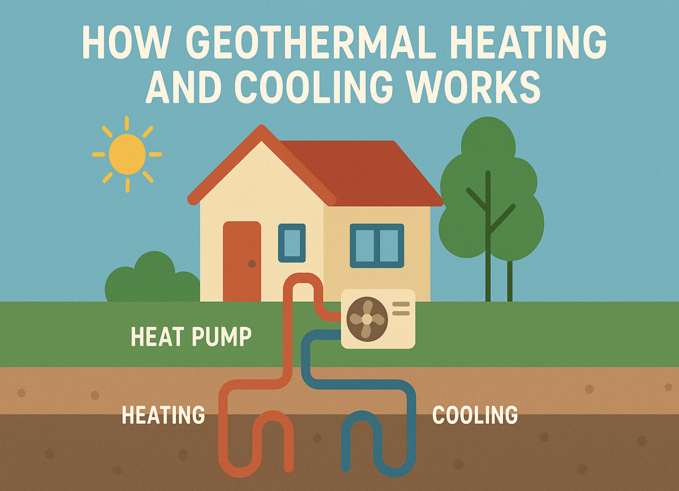 Geothermal Heating And Cooling Diagram